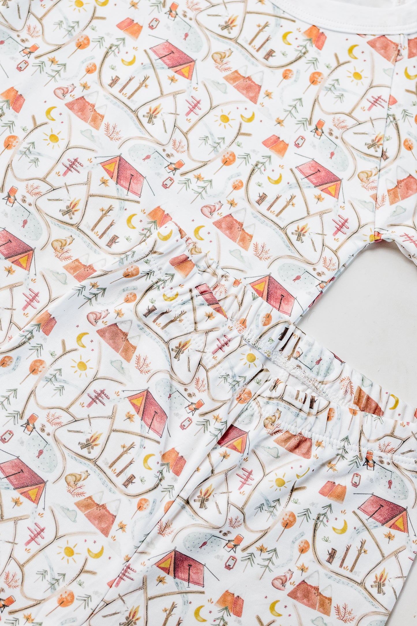 Campfire Short Sleeve and Pants Pajama Set