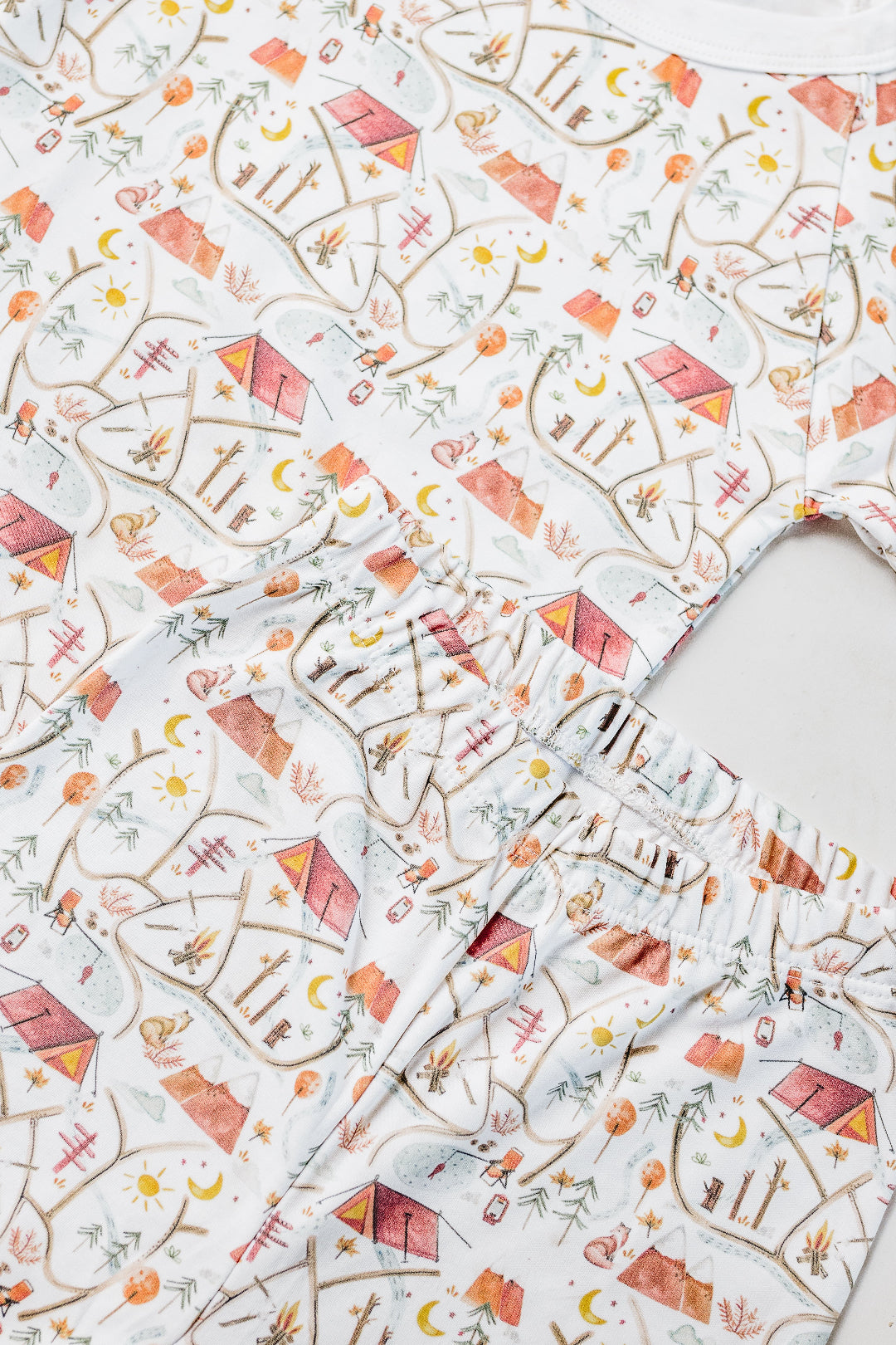 Campfire Short Sleeve and Pants Pajama Set