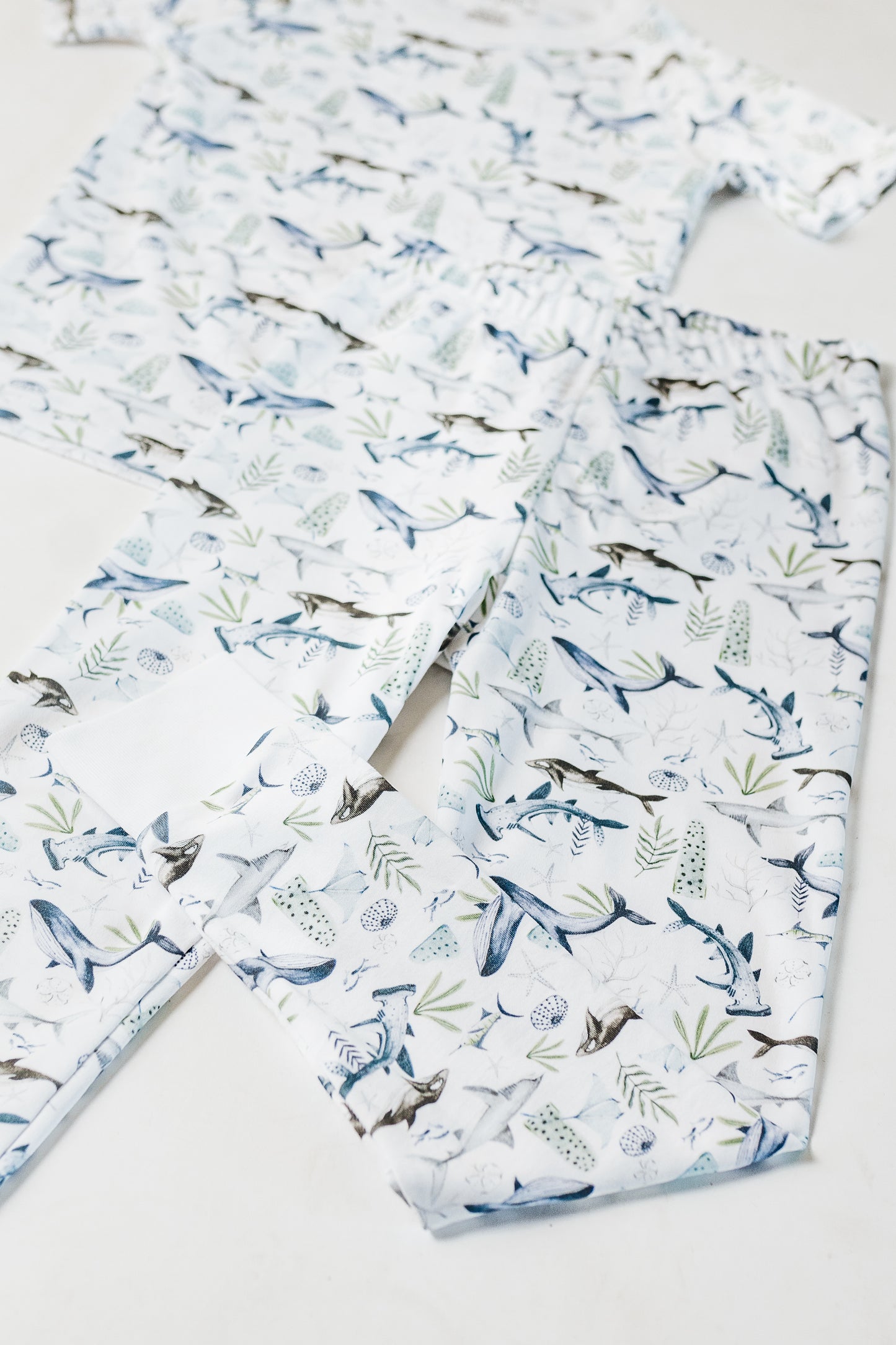 Ocean Short Sleeve and Pants Pajama Set