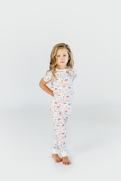 Campfire Short Sleeve and Pants Pajama Set