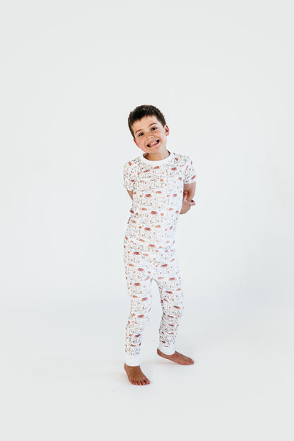 Campfire Short Sleeve and Pants Pajama Set