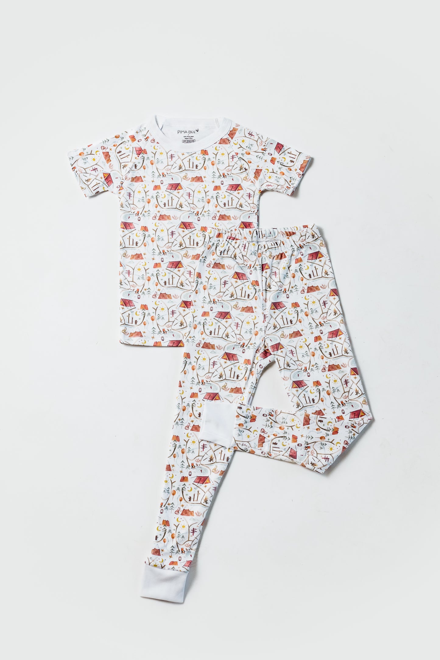 Campfire Short Sleeve and Pants Pajama Set