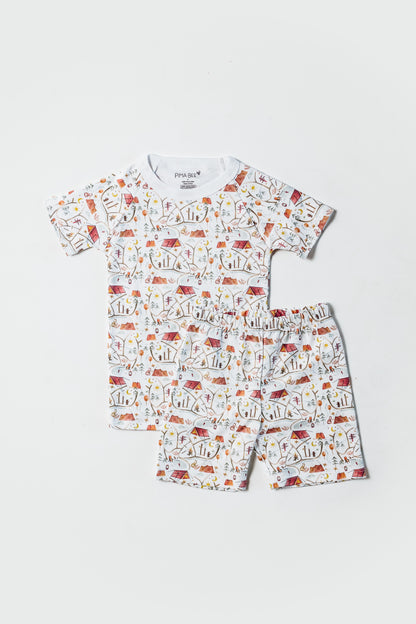 Campfire Short Sleeve and Shorts Pajama Set
