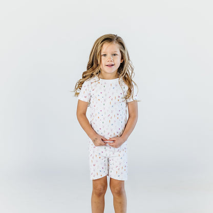 Chloe Short Sleeve and Shorts Pajama Set