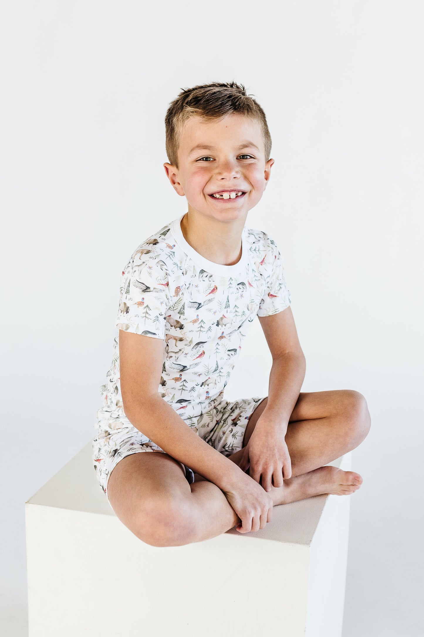 The Midwest Short Sleeve and Shorts Pajama Set
