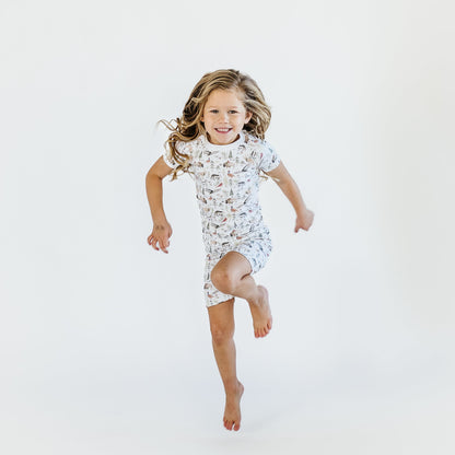 The Midwest Short Sleeve and Shorts Pajama Set