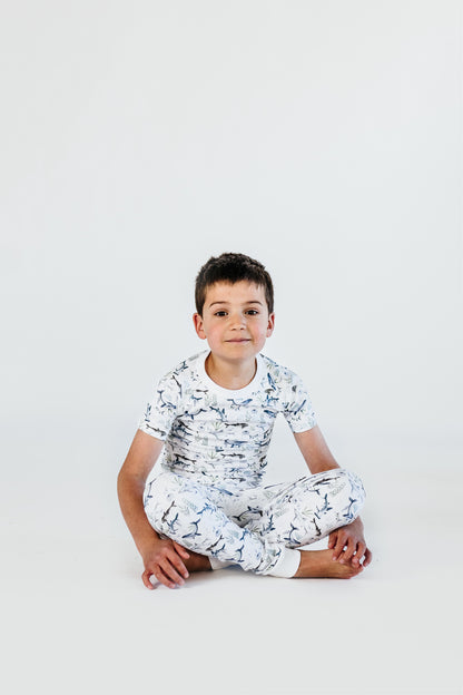 Ocean Short Sleeve and Pants Pajama Set