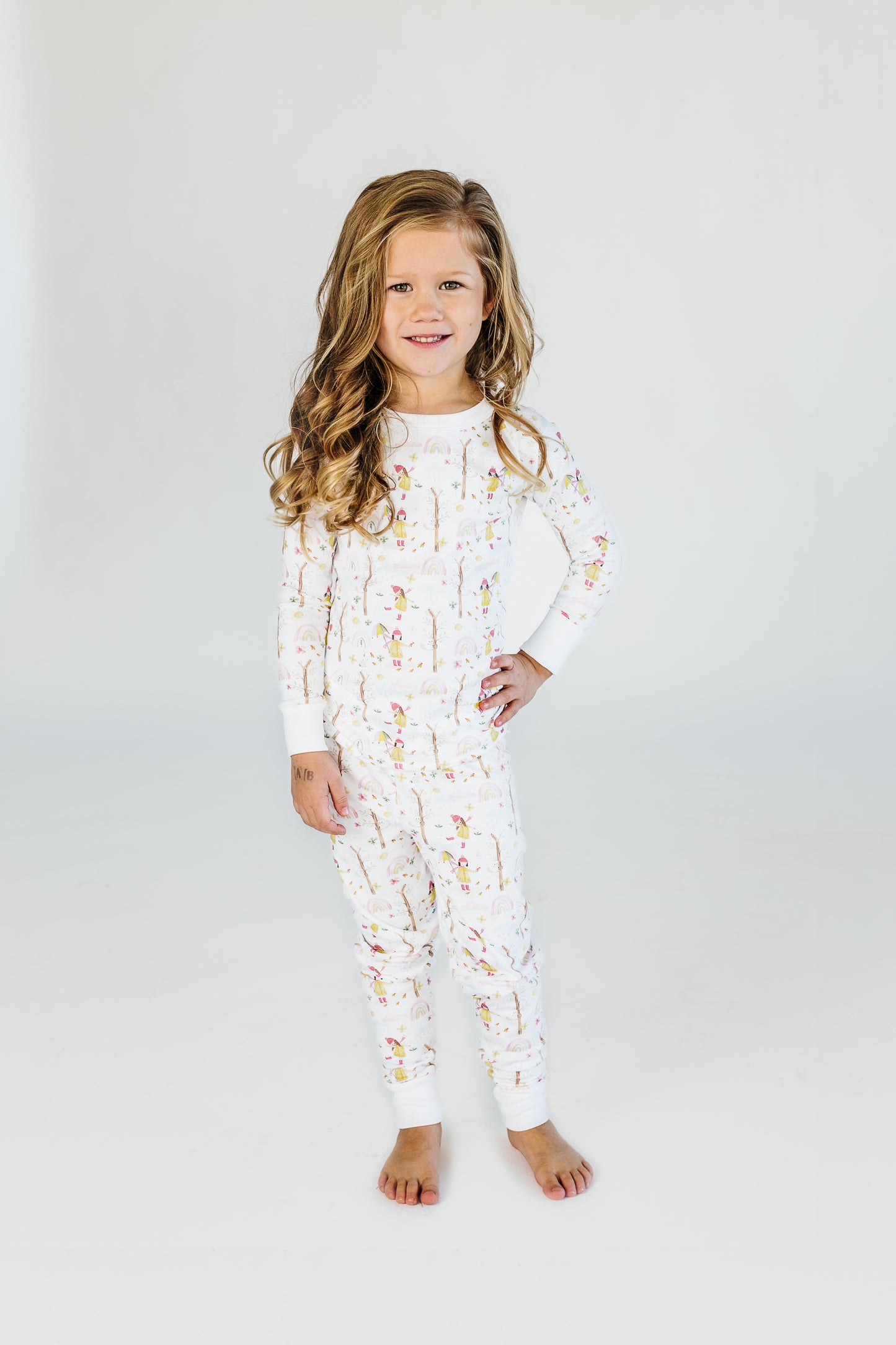 Puddles Long Sleeve and Pants Pajama Set