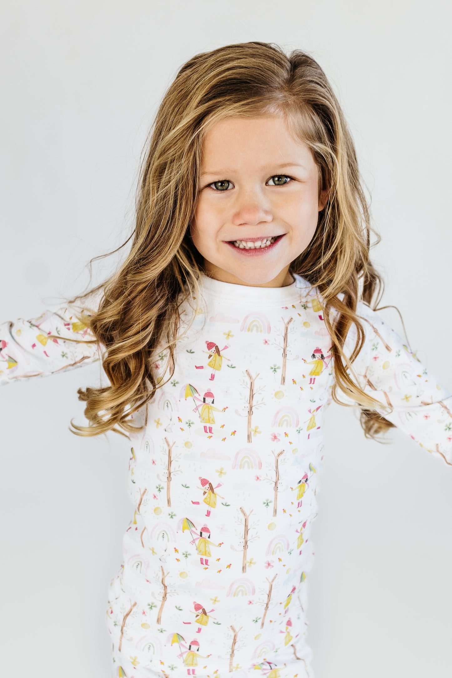 Puddles Long Sleeve and Pants Pajama Set