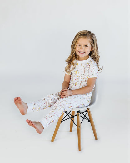 Puddles Short Sleeve and Pants Pajama Set