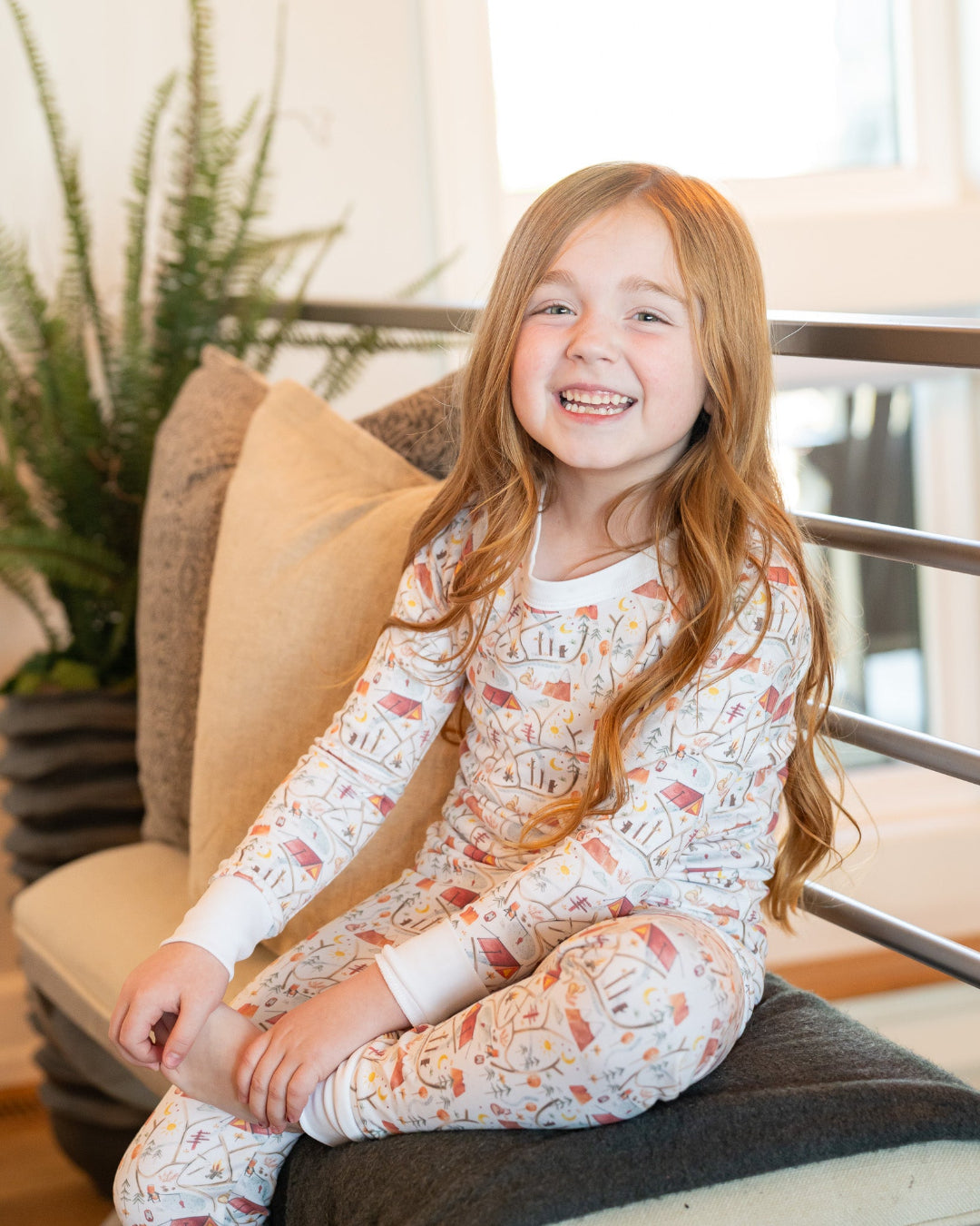 Campfire Long Sleeve and Pants Pajama Set