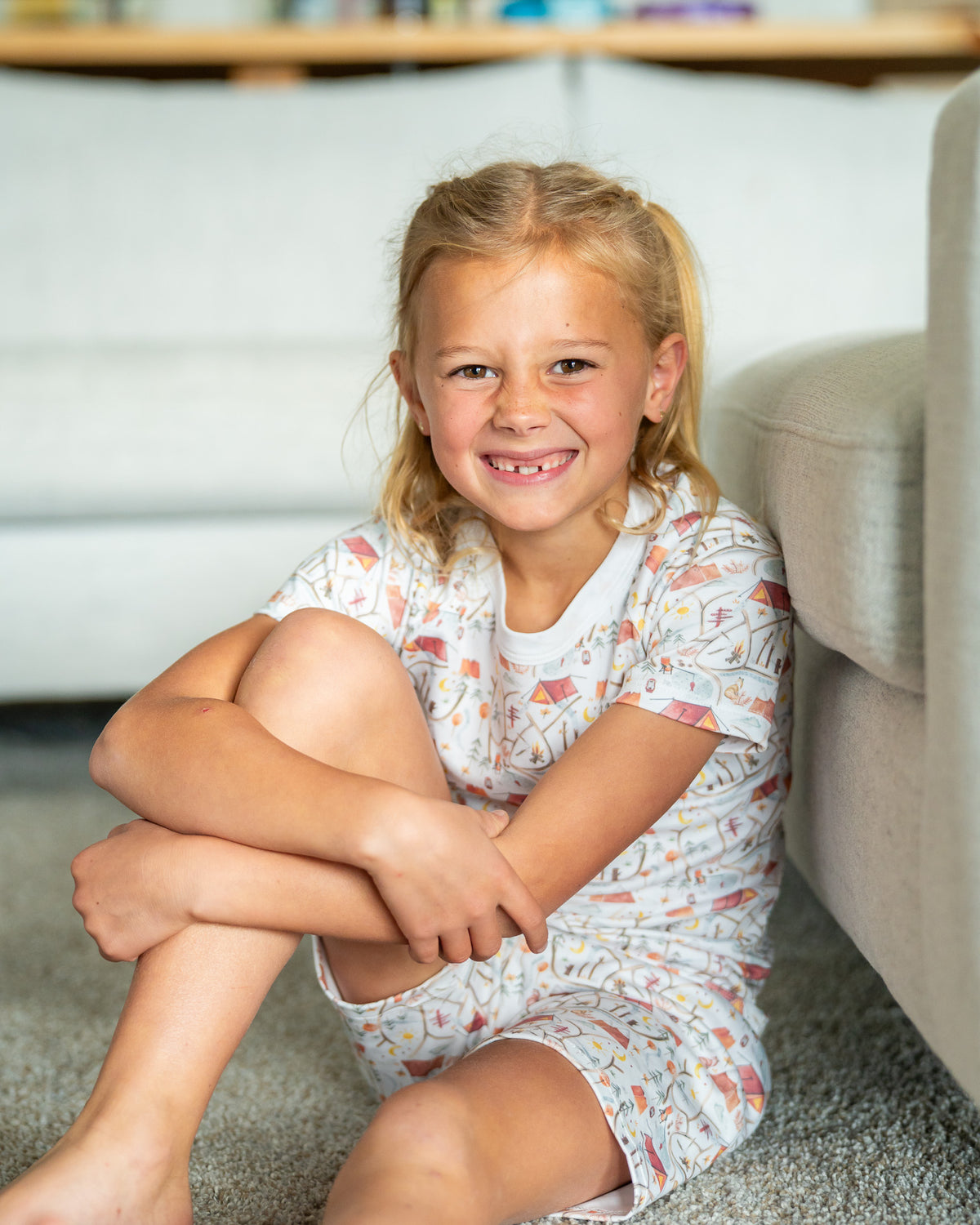 Campfire Short Sleeve and Shorts Pajama Set