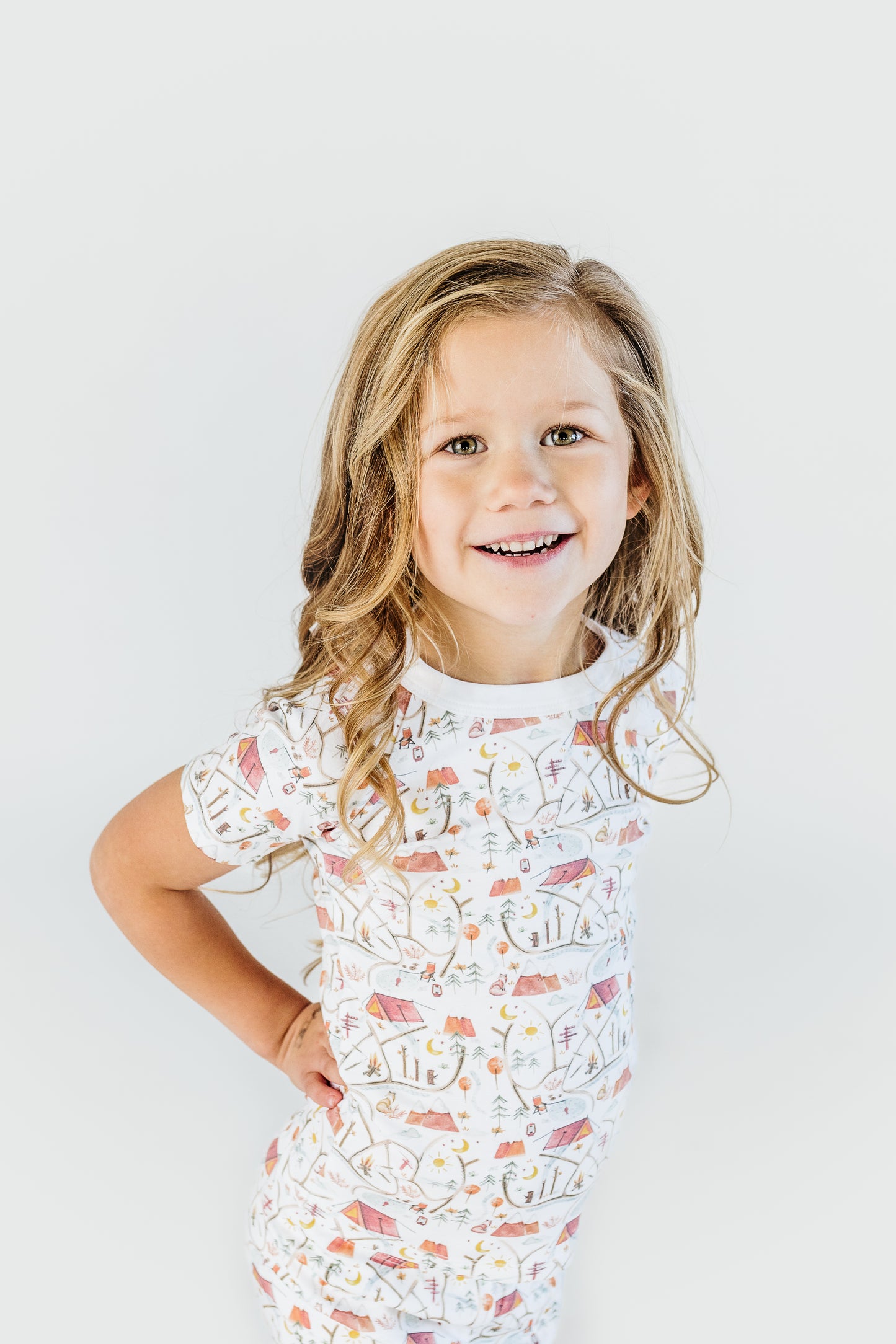 Campfire Short Sleeve and Shorts Pajama Set