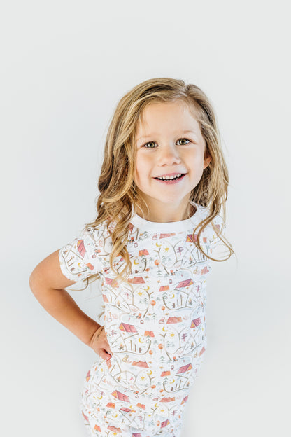 Campfire Short Sleeve and Shorts Pajama Set