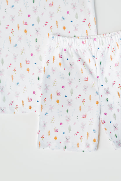Chloe Short Sleeve and Shorts Pajama Set