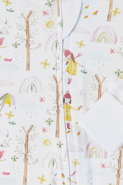 Puddles Short Sleeve and Shorts Pajama Set